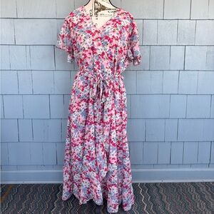 Bequemer Laden Floral Maxi Dress